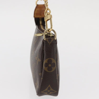 Louis Vuitton Mini pochette accessoires Canvas, BROWN, CANVAS, Clutche & pouche