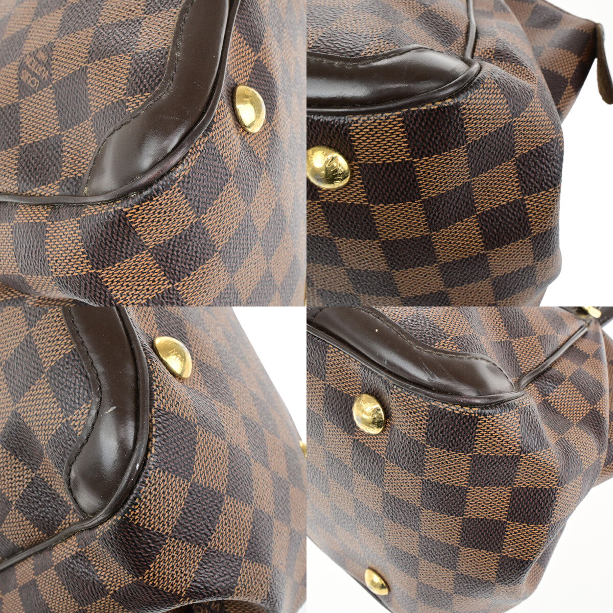 Louis Vuitton Verona Handbag Damier, BROWN, CANVAS, Shoulder bag