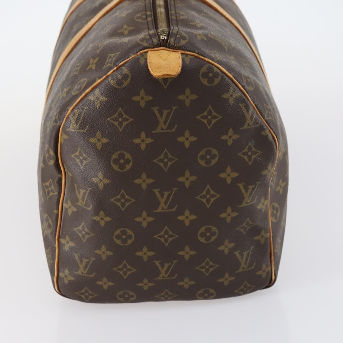 Louis Vuitton Keepall Bag Monogram Canvas, BROWN, CANVAS, Travel bag
