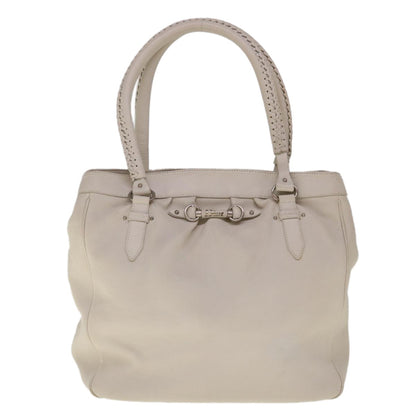 Christian Dior Vintage Handbag Leather, WHITE, LEATHER, Handbag