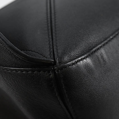 Loewe Puzzle Bumbag Leather, BLACK, LEATHER, Travel bag