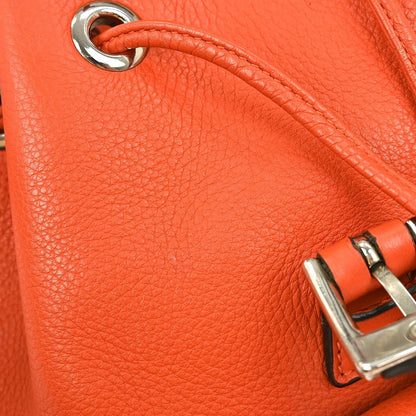 Gucci Bamboo Tassel Backpack Leather, ORANGE, LEATHER, Backpack