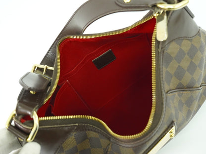 Louis Vuitton Thames Handbag Damier, BROWN, CANVAS, Handbag