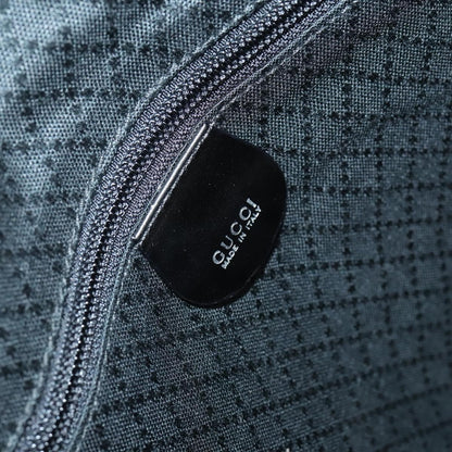 Gucci Travel Boston Bag Leather with Nylon, BLACK, LEATHER, Travel bag