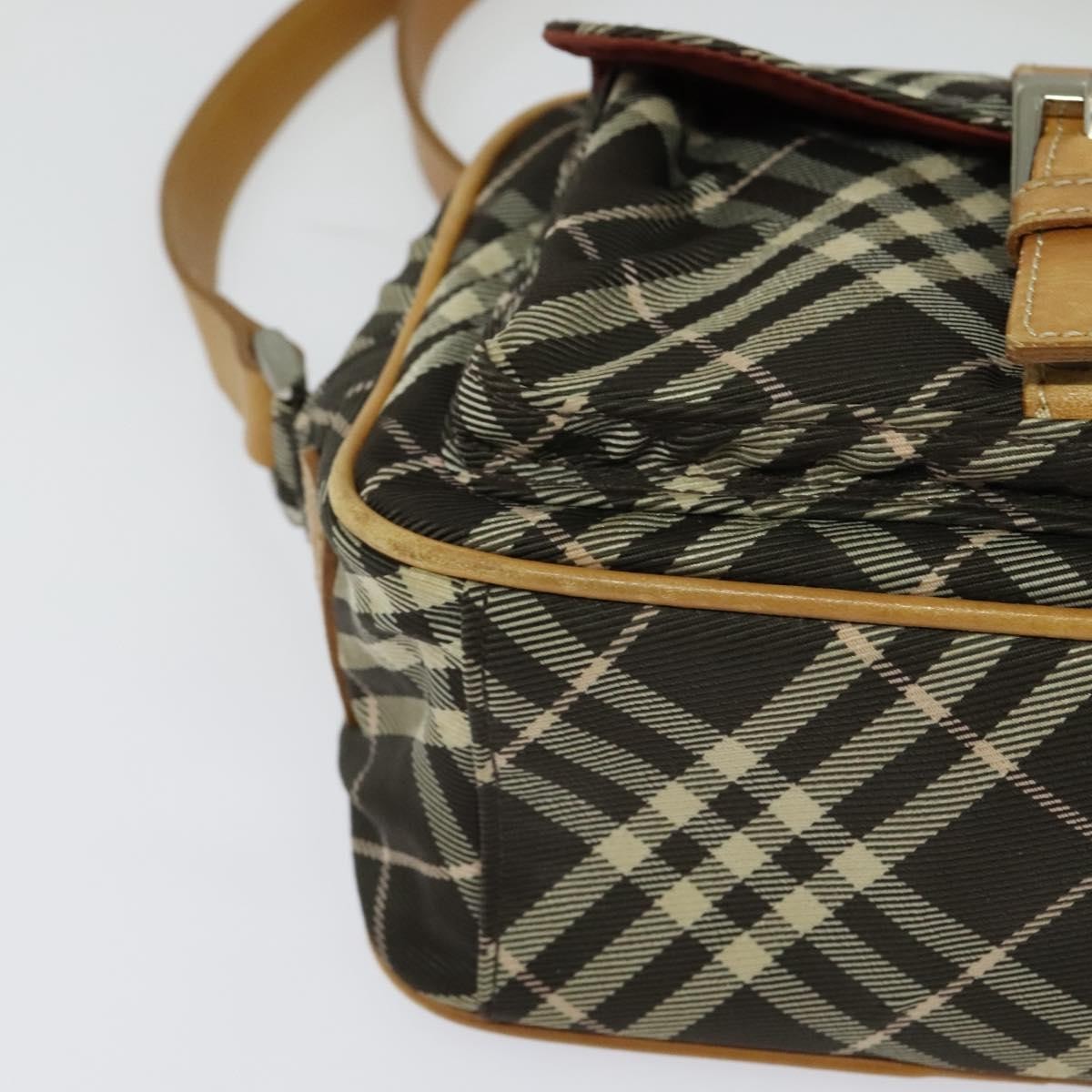 Burberry Nova Check Blue Label Canvas, BLACK, CANVAS, Shoulder bag