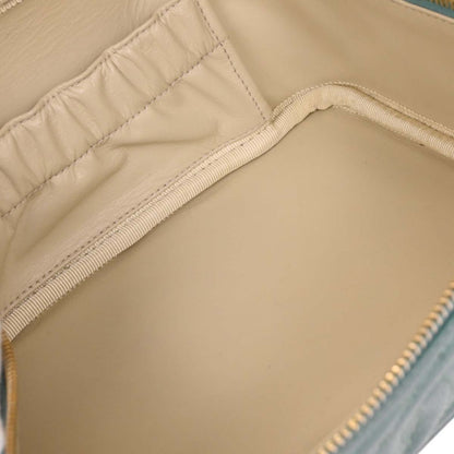 Chanel Vintage Timeless Vanity Case Caviar, GREEN, LEATHER, Clutche & pouche