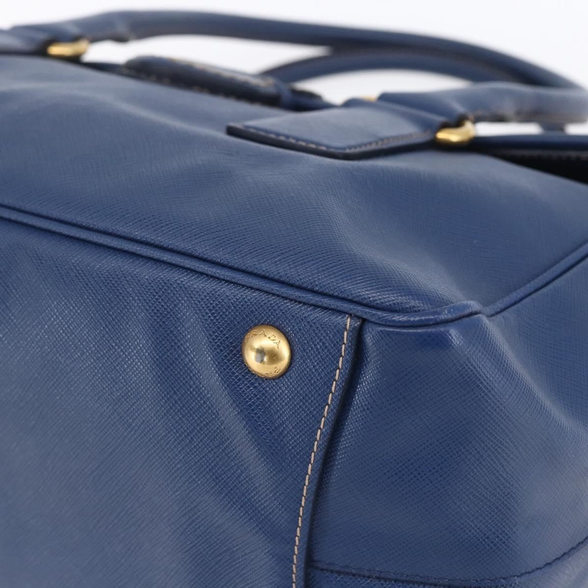 Prada Vintage Handbag Leather, BLUE, LEATHER, Handbag