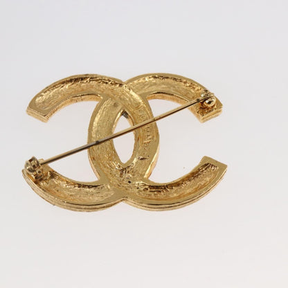 Chanel CC Coco Brooch Metal and Rhinestone, GOLD, METAL, Brooch