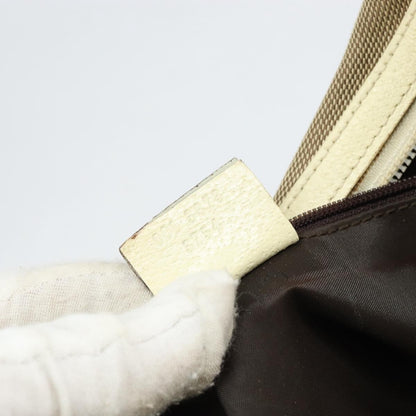 Gucci Vintage Shoulder Bag Canvas, BEIGE, CANVAS, Shoulder bag