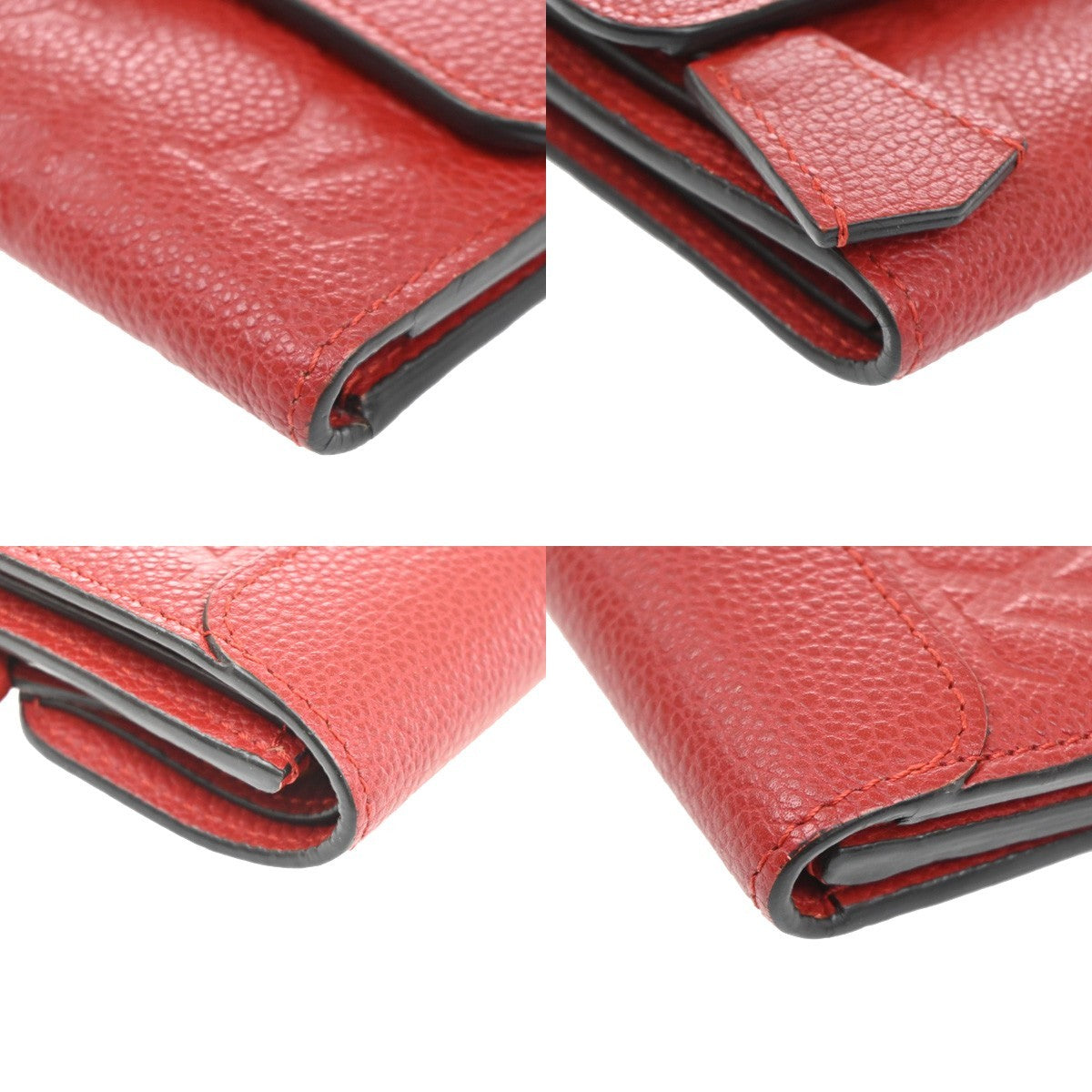 Louis Vuitton Pont Neuf Wallet Monogram Empreinte Leather, RED, LEATHER, Wallets