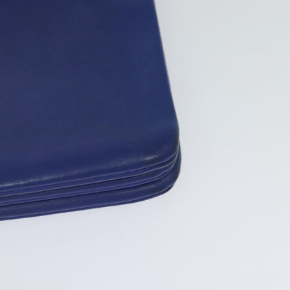 Celine Trio Crossbody Bag Leather, BLUE, LEATHER, Shoulder bag