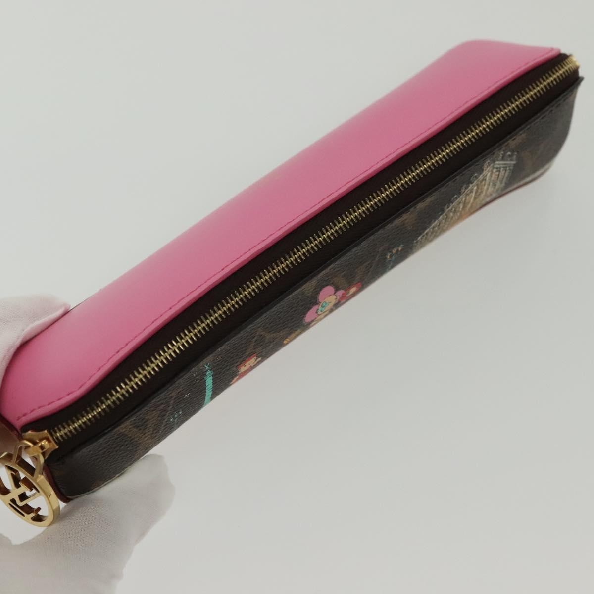 Louis Vuitton Trousse Elizabeth Monogram Vivienne, BROWN, CANVAS, Toiletry Case