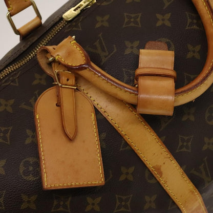 Louis Vuitton Keepall Bag Monogram Canvas, BROWN, CANVAS, Travel bag