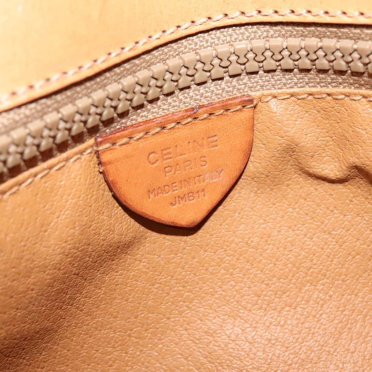 Celine Macadam Shoulder Bag PVC Leather, BROWN, CANVAS, Shoulder bag