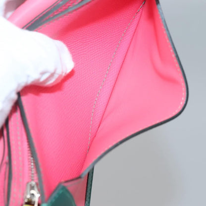 Hermes Camail Wallet Epsom, PINK, LEATHER, Wallets