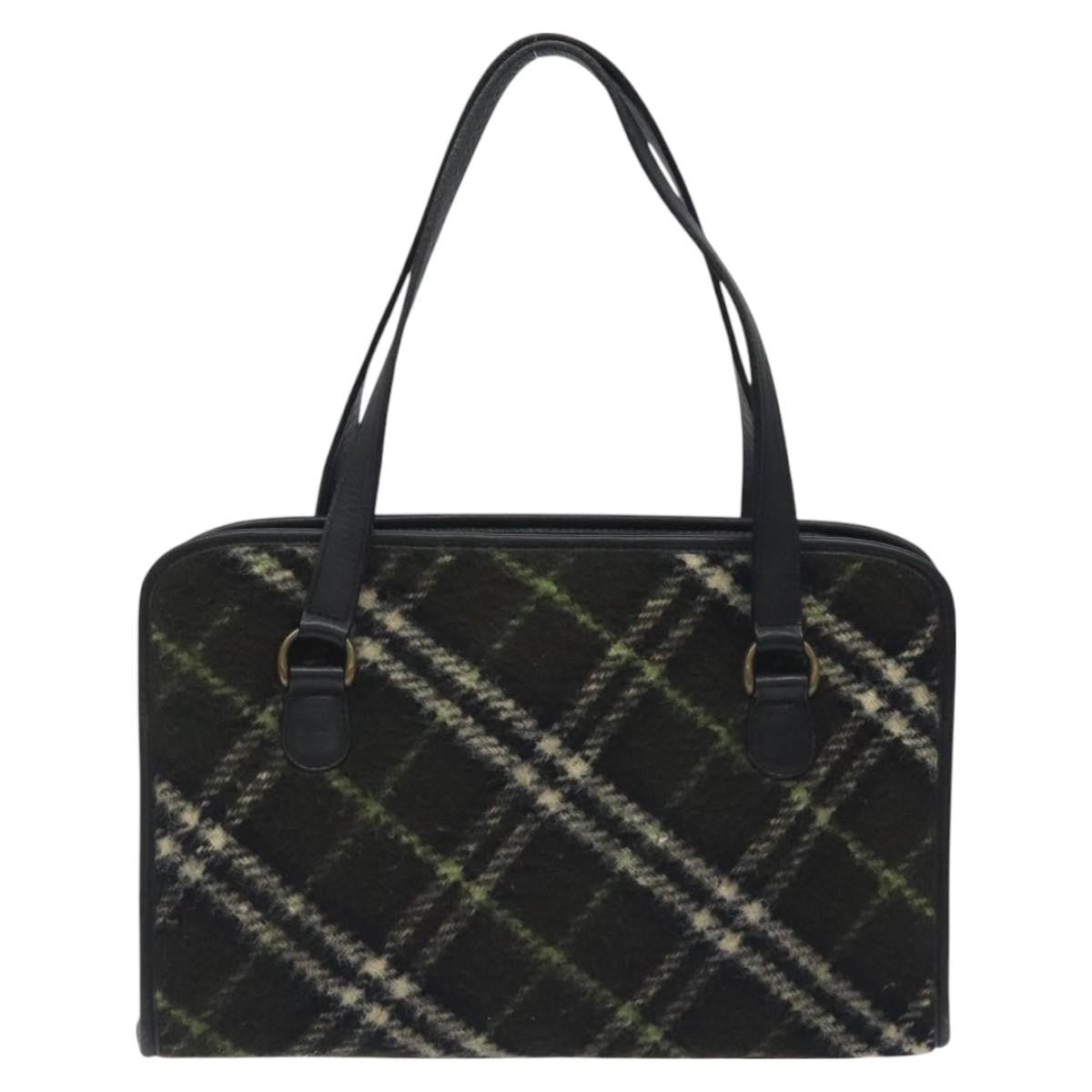 Burberry Nova Check Handbag Tweed, KHAKI, WOOL, Handbag