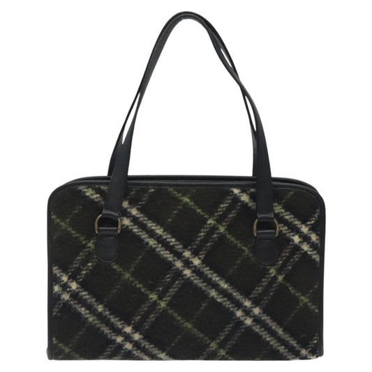 Burberry Nova Check Handbag Tweed, KHAKI, WOOL, Handbag