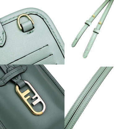 Fendi Smartphone Case leather, GREEN, LEATHER, Tech accessory