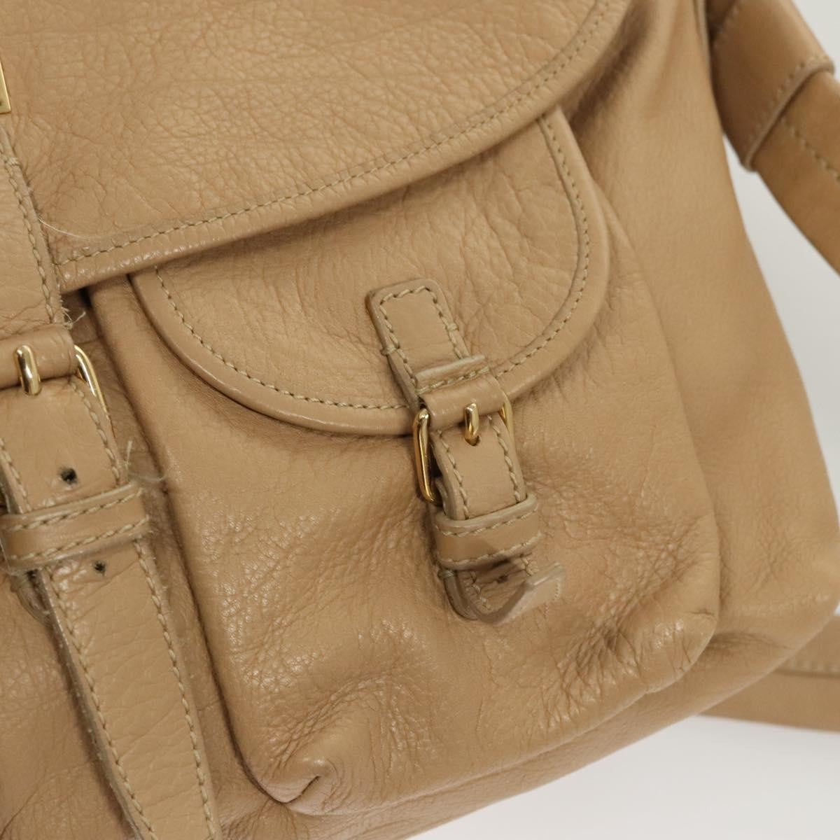 Bvlgari Shoulder bag Leather, BEIGE, LEATHER, Shoulder bag