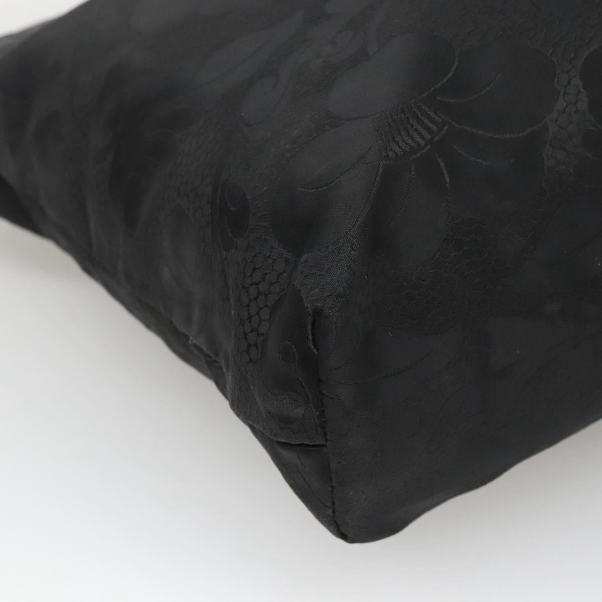 Versace Vintage Tote Nylon, BLACK, NYLON, Tote bag