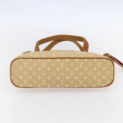 Louis Vuitton Lucille Handbag Mini Lin, BEIGE, CANVAS, Handbag