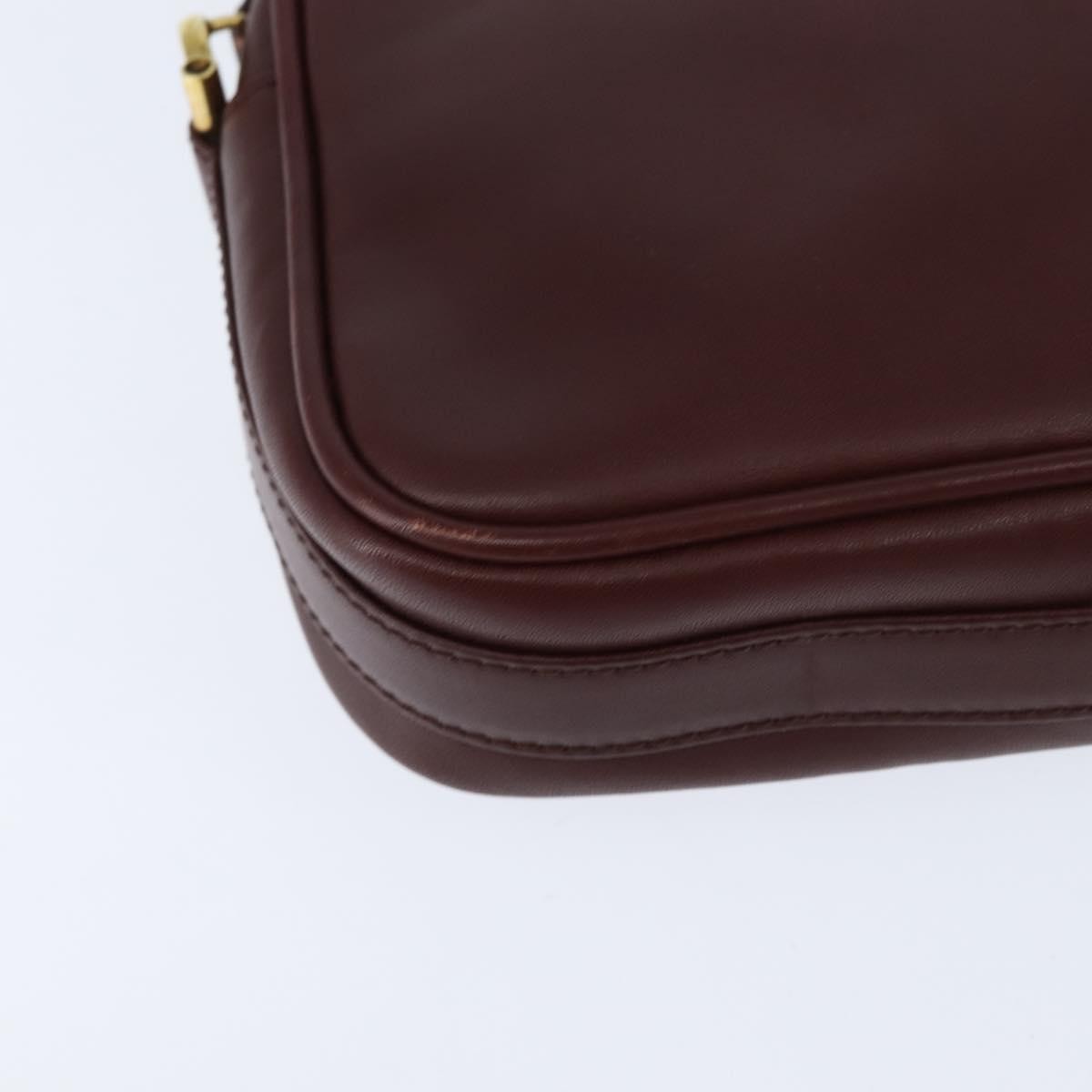 cartier Must de Cartier Shoulder Bag Leather, BURGUNDY, LEATHER, Shoulder bag
