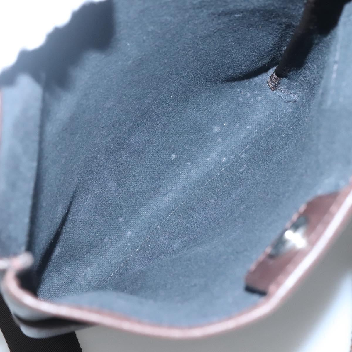 Salvatore Ferragamo Gancini Shoulder Bag Canvas, BROWN, CANVAS, Shoulder bag