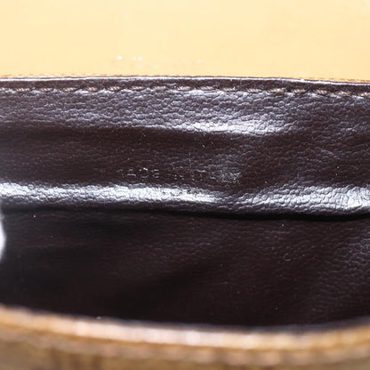 Celine Vintage Macadam Shoulder Bag Canvas, BEIGE, PVC, Shoulder bag