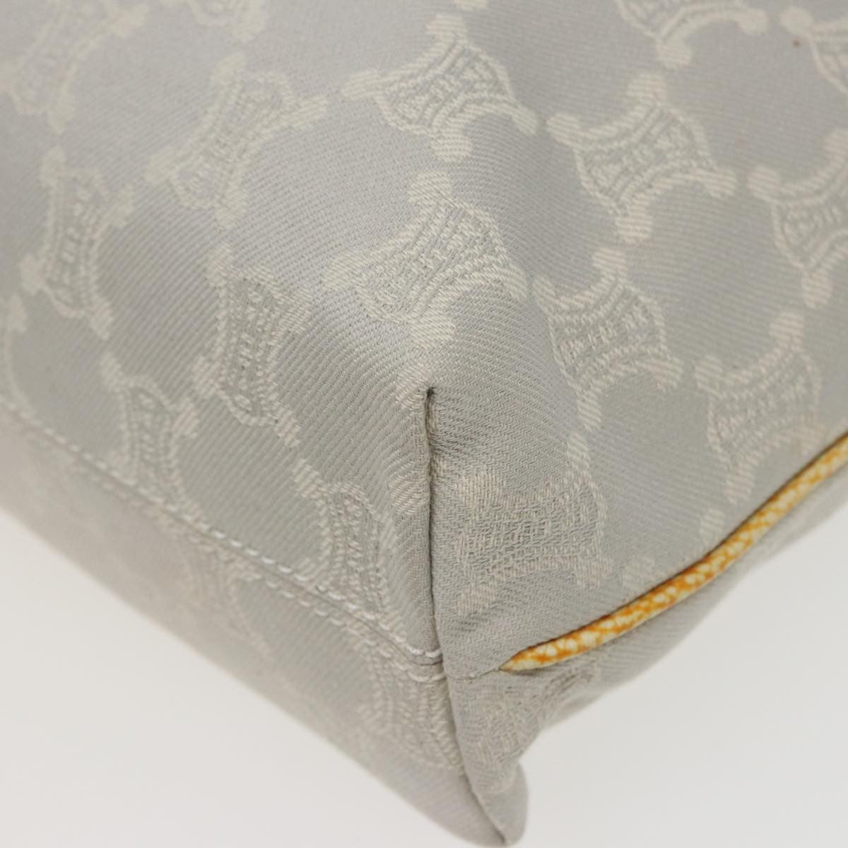 Celine Vintage Macadam Tote bag Canvas, YELLOW, CANVAS, Tote bag