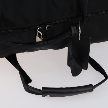 Prada Boston Bag Tessuto, BLACK, NYLON, Handbag
