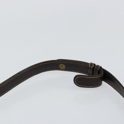 Celine C Sulky Shoulder bag Canvas and Leather, BROWN, CANVAS, Shoulder bag