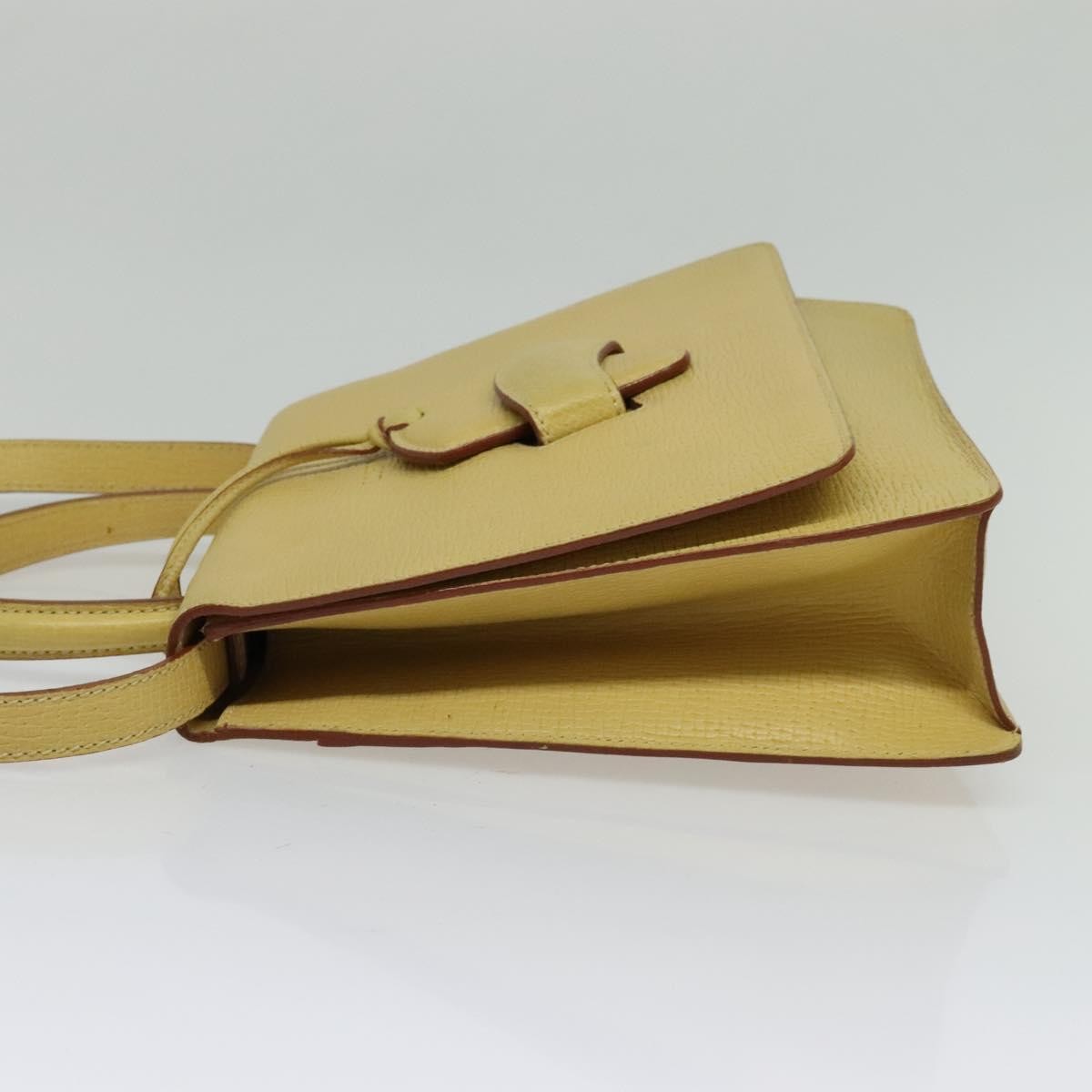 Loewe Barcelona Shoulder Bag Leather, YELLOW, LEATHER, Shoulder bag