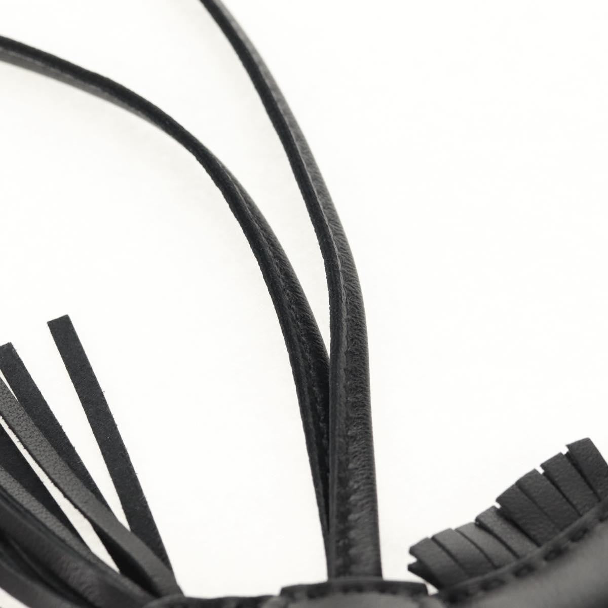 Hermes So Black GriGri Rodeo Bag Charm Leather, BLACK, LEATHER, Charms and Keychains