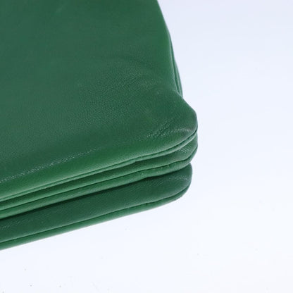 Celine Trio Crossbody Bag Leather, GREEN, LEATHER, Crossbody bag