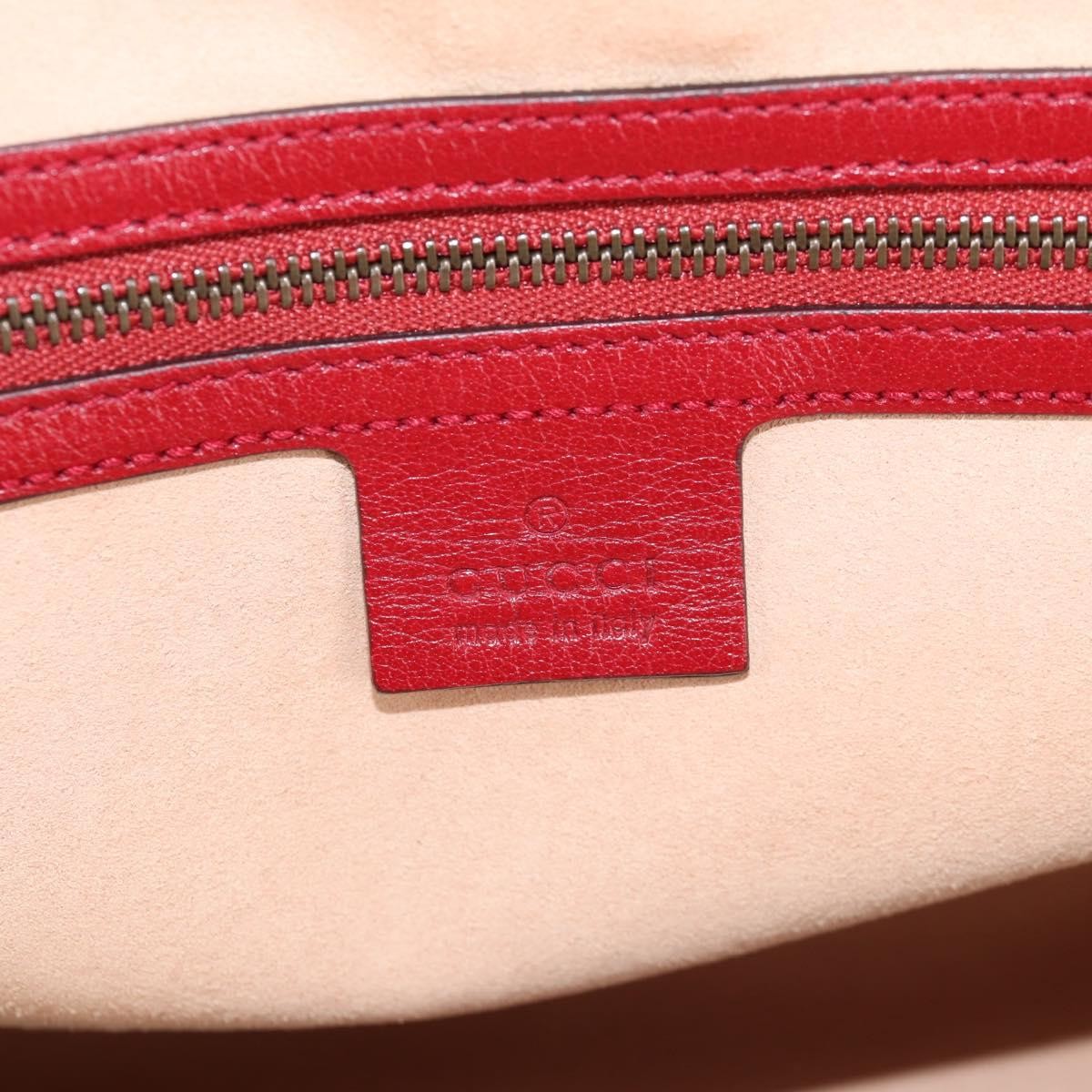 Gucci Rebelle leather red leather, RED, LEATHER, Handbag