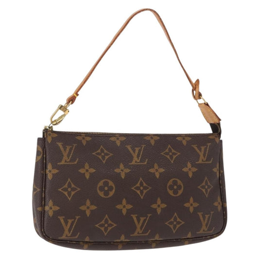 Louis Vuitton Pochette Accessoires Monogram Canvas, BROWN, CANVAS, Clutche & pouche