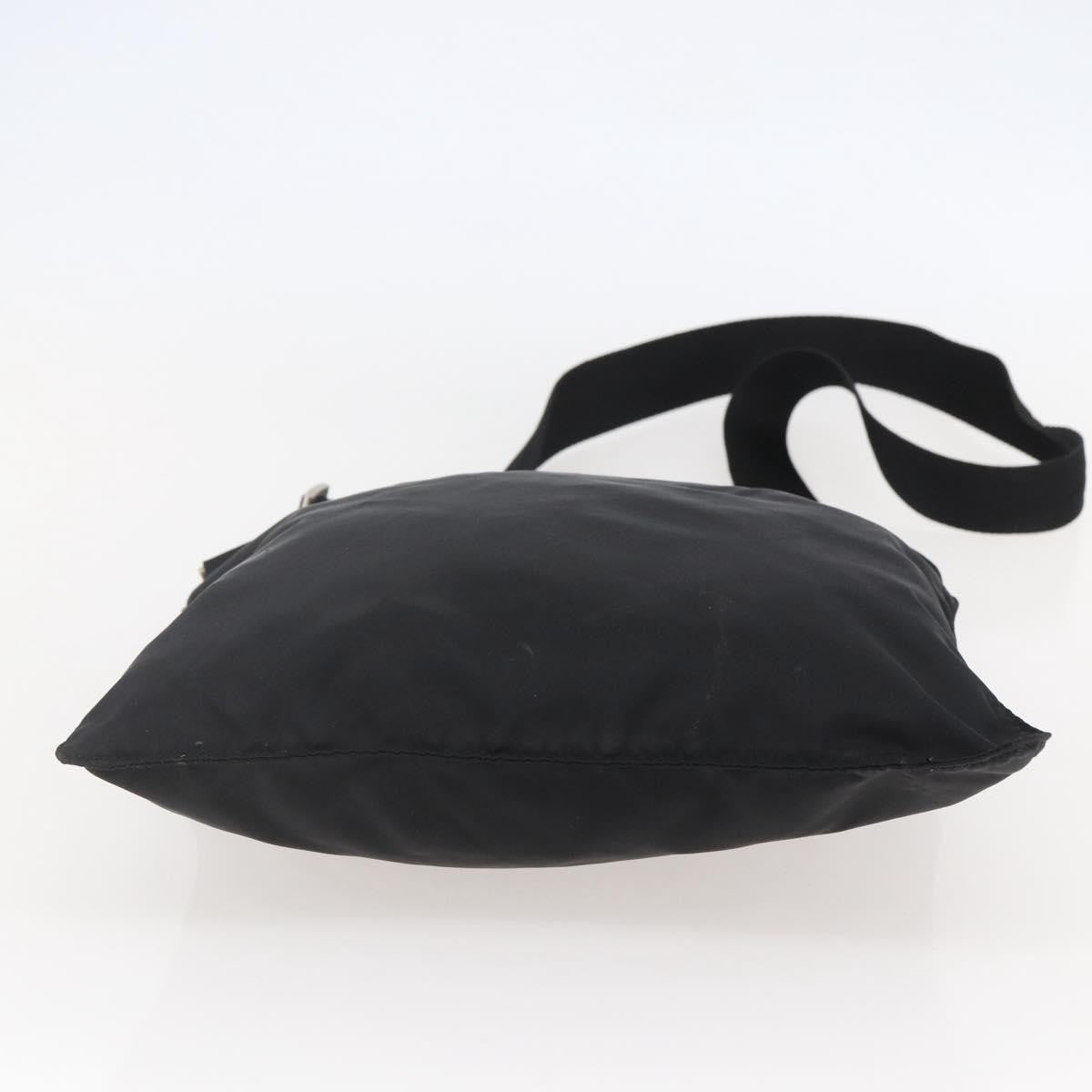 Prada Flat Messenger Bag Tessuto, BLACK, NYLON, Shoulder bag