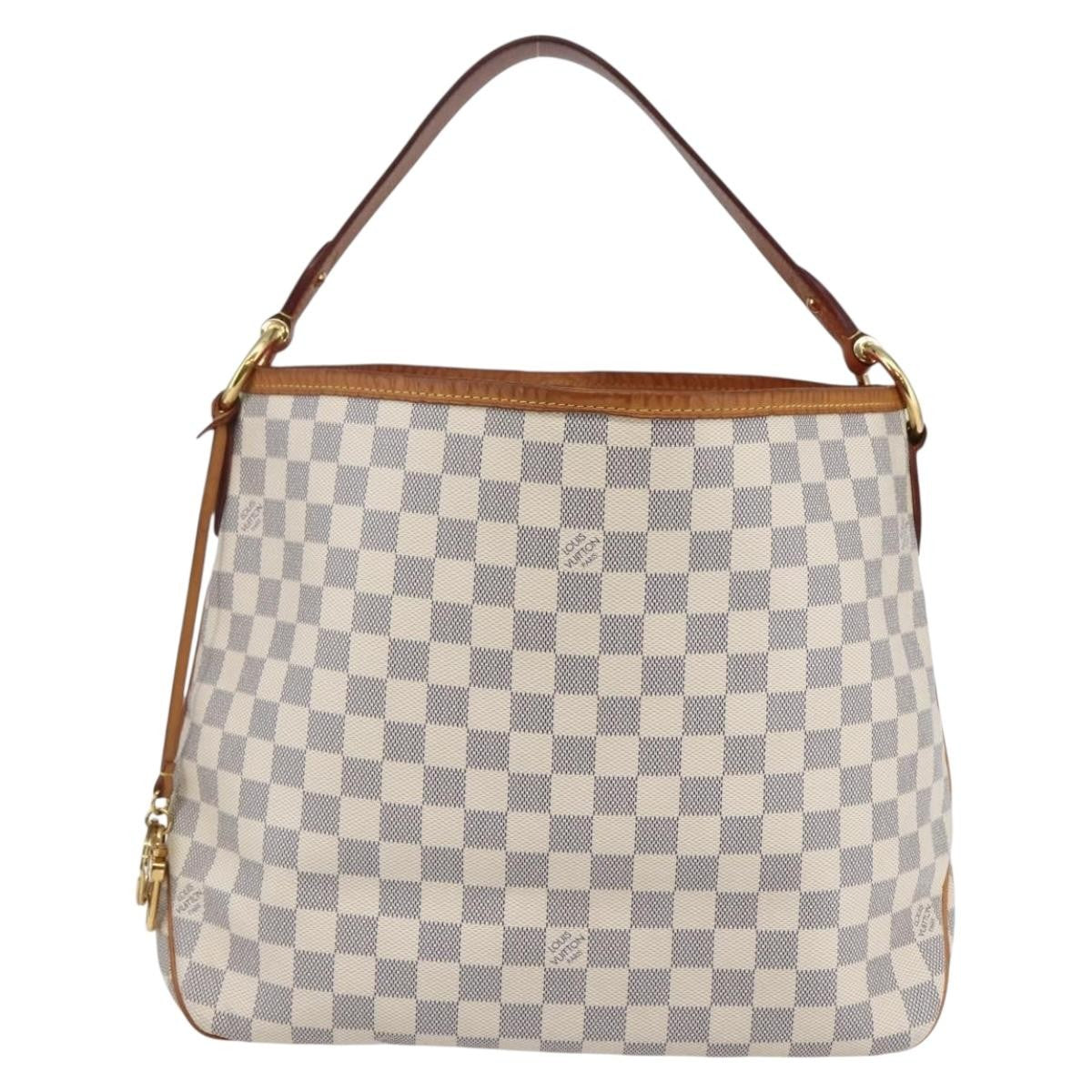 Louis Vuitton Delightful NM Handbag Damier, WHITE, CANVAS, Handbag