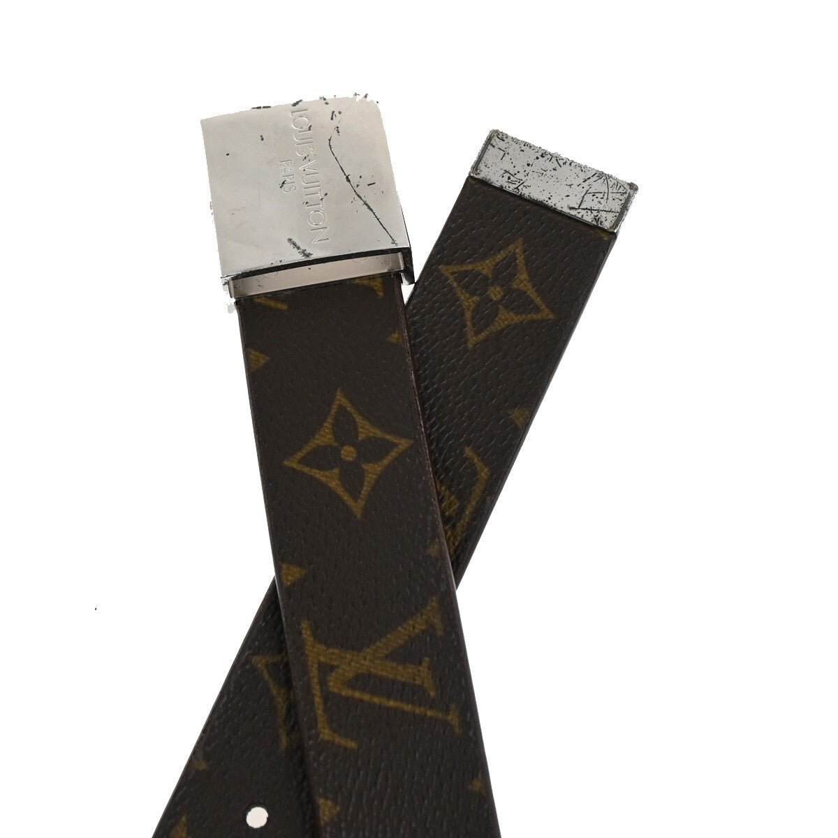 Louis Vuitton Ceinture Carre Belt Monogram Canvas, BROWN, CANVAS, Belts