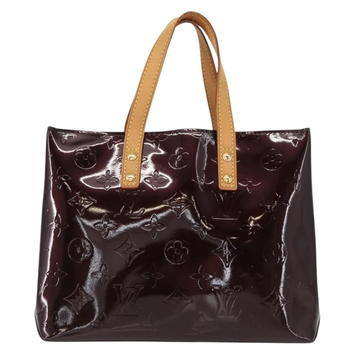 Louis Vuitton Reade Handbag Monogram Vernis, BURGUNDY, PATENT_LEATHER, Handbag