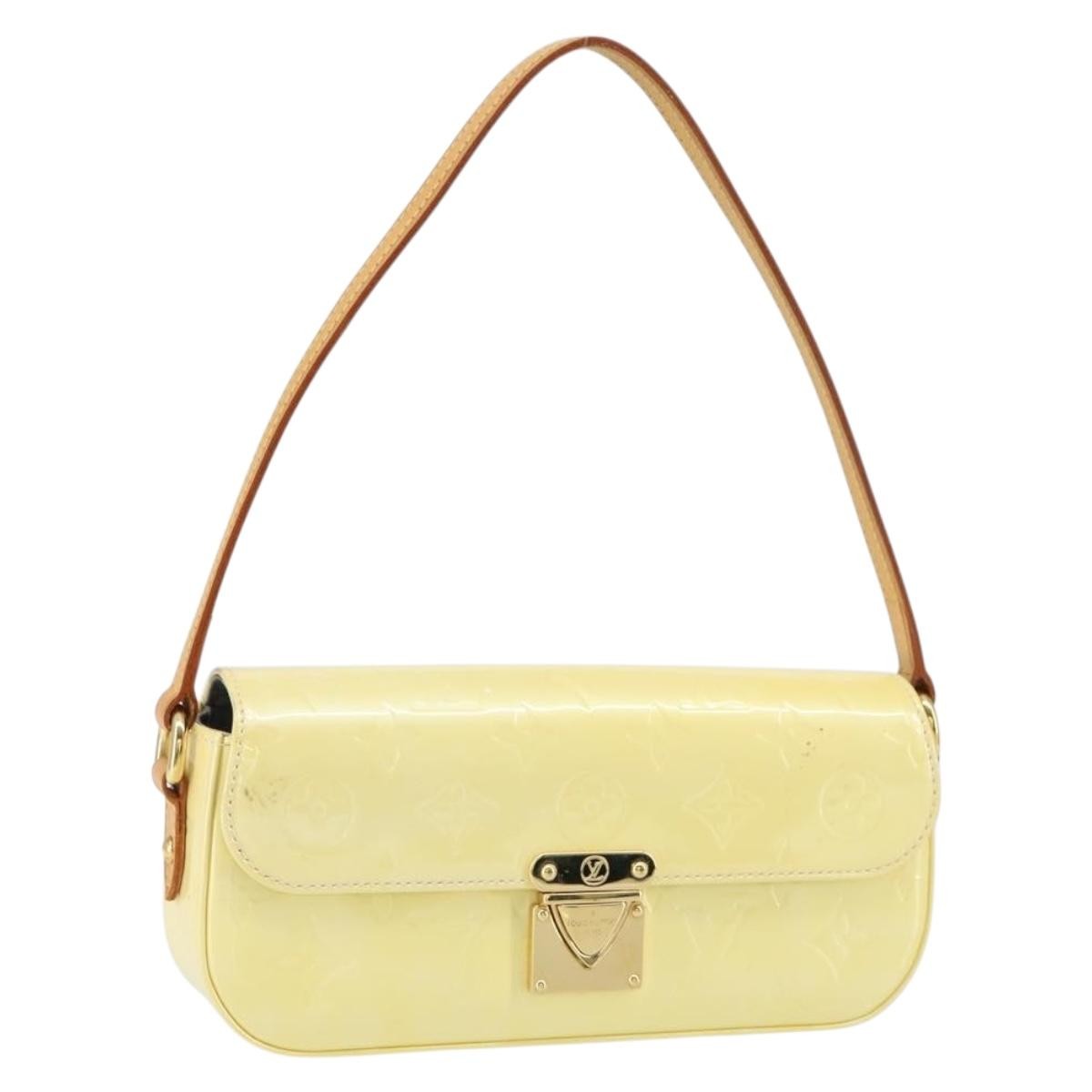 Louis Vuitton Malibu Street Handbag Monogram Vernis, BEIGE, PATENT_LEATHER, Clutche & pouche