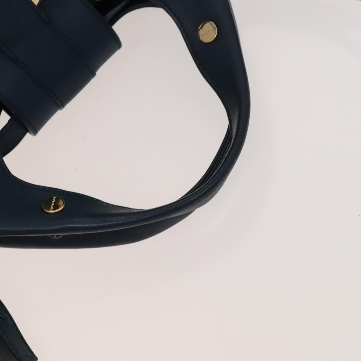 Bvlgari Chandra Hobo Leather, BLUE, LEATHER, Handbag