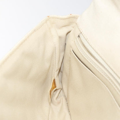 Chanel Cruise Flap Bag Quilted Canvas, ECRU, CANVAS, Clutche & pouche