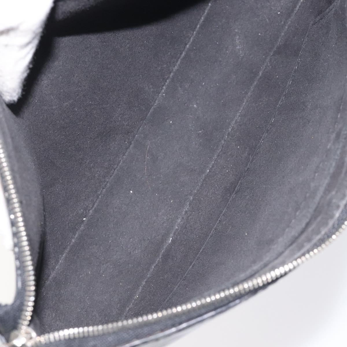 Louis Vuitton Pochette Accessoires NM Electric Epi Leather, BLACK, LEATHER, Clutche & pouche