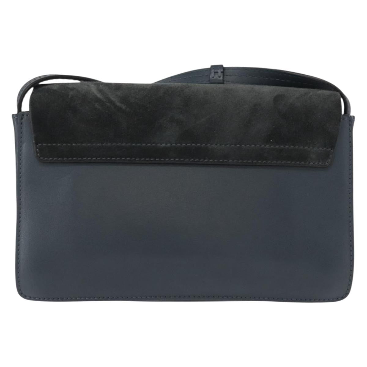 Chloe Faye Shoulder Bag Leather and Suede, GREEN, SUEDE, Shoulder bag