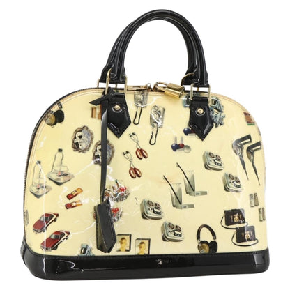 Louis Vuitton Alma Handbag Limited Edition Stickers Monogram Vernis, MULTICOLOUR, PATENT_LEATHER, Handbag