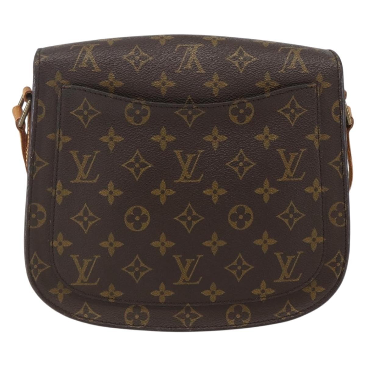 Louis Vuitton Saint Cloud Handbag Monogram Canvas, BROWN, CANVAS, Shoulder bag