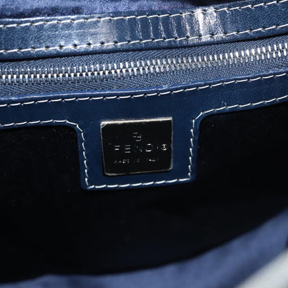 Fendi Vintage Shoulder Bag Zucca Canvas, NAVY, CANVAS, Handbag