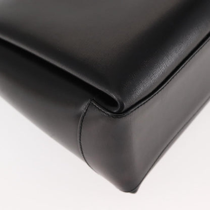 Gucci Vintage Convertible Box Crossbody Bag Leather, BLACK, LEATHER, Handbag