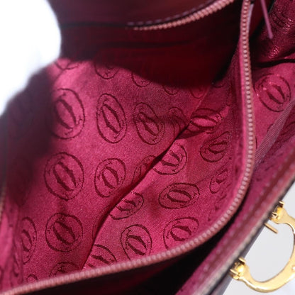 cartier Must de Cartier Shoulder Bag Leather, BURGUNDY, LEATHER, Shoulder bag